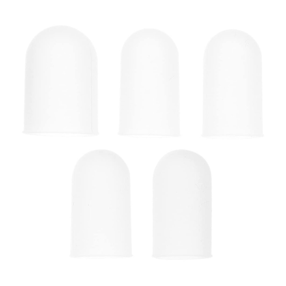 minkissy 5pcs Finger Cots Silicone Covers Breathable Non-Slip Insulated Cut-Resistant for Guitar Violin Piano Drum
