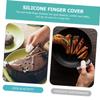 minkissy 5pcs Finger Cots Silicone Covers Breathable Non-Slip Insulated Cut-Resistant for Guitar Violin Piano Drum view 3