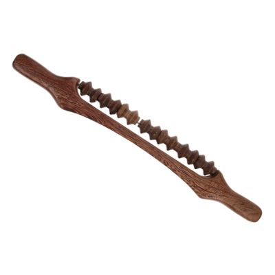 FRCOLOR Wood Massager Rolling Type Massager for Back Relief Use at Home Office