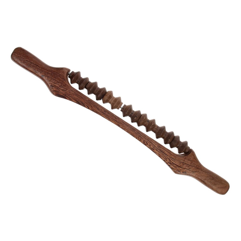 FRCOLOR Wood Massager Rolling Type Massager for Back Relief Use at Home Office
