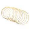 36 Pcs Wooden Hoops for Crafts Hoop Rings for Crafts Wood Hoop Macrame Rings Supplies Wood Embroidery Hoop Circle Macrame Wooden Rings Wreath Natural Bamboo/326 view 1