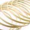 36 Pcs Wooden Hoops for Crafts Hoop Rings for Crafts Wood Hoop Macrame Rings Supplies Wood Embroidery Hoop Circle Macrame Wooden Rings Wreath Natural Bamboo/326 view 2