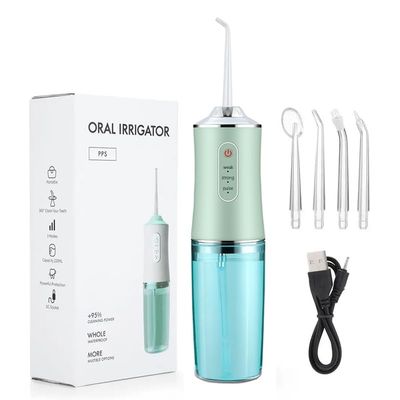 Dental Water Flosser Oral Cleaning Irrigator 3 Modes USB Rechargeable Dental Water Flosser Portable Oral Care Irrigator IPX7 Rated Waterproof