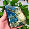 BIANMTSW Home Collections Natural Crystal 200g-2100g Natural Flashy Labradorite Quartz Crystal Stone for Display 1PC (Color : 1960g-2100g 1pc) view 1