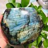 BIANMTSW Home Collections Natural Crystal 200g-2100g Natural Flashy Labradorite Quartz Crystal Stone for Display 1PC (Color : 1960g-2100g 1pc) view 2