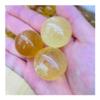 UYCUODLUY Natural Yellow Selenite Opal Polished Crystal Spherical Stone GemstoneOriginal Gypsum Stone Massager Natural stones view 2