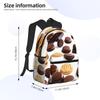 WURTON Cute Animal Fox Flowers Print Backpacks Casual,Pacious Compartments,Work,Travel,Outdoor Activities Unisex Daypacks, Cookies Food Chocolate Chip Biscuits, One Size view 4