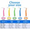 BOULTON Angle Interdental Brushes  Pack of 10 | L Shape Interdental Brush for Teeth Clean Oral Hygiene Tooth Floss | Dental Picks Interdental Toothpick Stick Toothbrushes Teeth Brushes (0.4mm) view 2