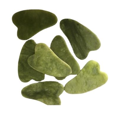 1/5PC Natural Crystal Jade Stone Facial Body Gua Sha Board Scraping Massage Guasha Scraper Massager Face Eye Care SPA Tool (Color : 5pcs)