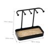 2pcs Show Rack Necklaces Keychain Ring Holder Jewelry Tray Storage Shelves Choker Storage Shelf Hanging Necklace Organizer Earrings Holder Necklace Storage Bracelet Household Pp/344 view 2