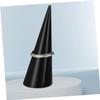 32 Pcs Tapered Ring Display Stand Acrylic Ring Stand Mannequin Ring Holder Crystal Display Stand Ring Organizer Holder Cone Shape Rings Stand Photo Jewelry Display Rack/383 (Color : Blackx3pcs, Size view 2