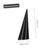 32 Pcs Tapered Ring Display Stand Acrylic Ring Stand Mannequin Ring Holder Crystal Display Stand Ring Organizer Holder Cone Shape Rings Stand Photo Jewelry Display Rack/383 (Color : Blackx3pcs, Size view 3