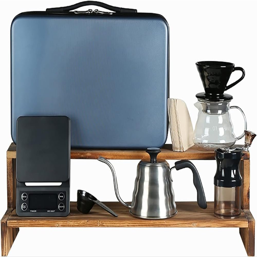 LIJBDDM Pour Over Coffee Maker Gift Set All in 1 Coffee Accessories Tools,304 Stainless Gooseneck Kettle(Size:G)
