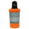 JMS we create smile Set of 2 - Protein Shaker Bottle 600ml Sports Bottle for Protein Shake Leakproof Shaker Cup with Stainless Steel Mixer Ball Secure Drink for Fitness Gym & Travel (Orange) view 3