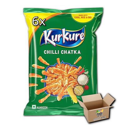 Kurkure Case Of 30 Crisp Chips Snacks | Chilli Chatka 30x70g Grocery King