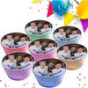 12x YOUR OWN PERSONALISED PHOTO OR LOGO EDIBLE ICING 6.5 cms CUPCAKE TOPPERS DECORATIONS view 4