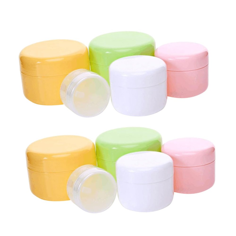 10pcs Makeup Cream Container Cosmetic Case Makeup Cream Jar Pp Container Makeup Boxes Face Cream Holder Empty Face Cream Container Cosmetic Cream Bottle Lotion Travel Make up/144