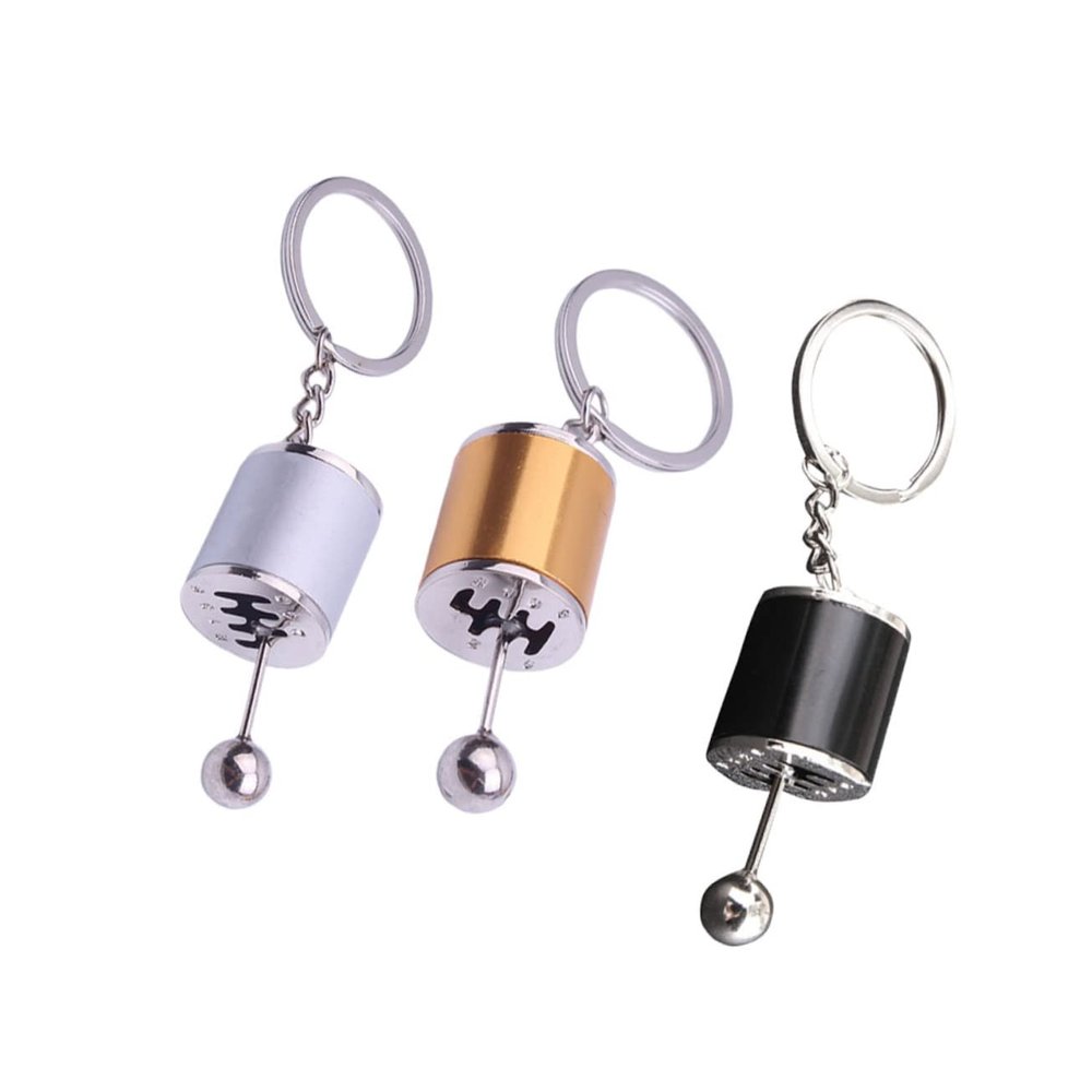3 Pcs Creative Key Ring Car Modification Gear Key Chain Shift Lever Keychain Men Keychains for Car Keys Car Accessories for Men Metal Keychain Mens Keychains Refit Man Put in Gear/189