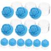 12pcs Bottled Refillable Cream Jars Refillable Cream Container Rouge Storage Tank Empty Cosmetic Containers Empty Lotion Jars Creami Travel Lips Plastic Small Jar/215 (Color : Blue, Size : 3.8x3.8x4 view 1