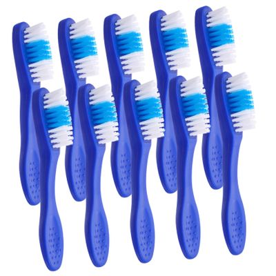 Anneome Mini Travel Toothbrushes 10pcs Soft Bristle Sturdy Oral Cleaning Brushes for Rehabilitation Centres and Detention Facilities