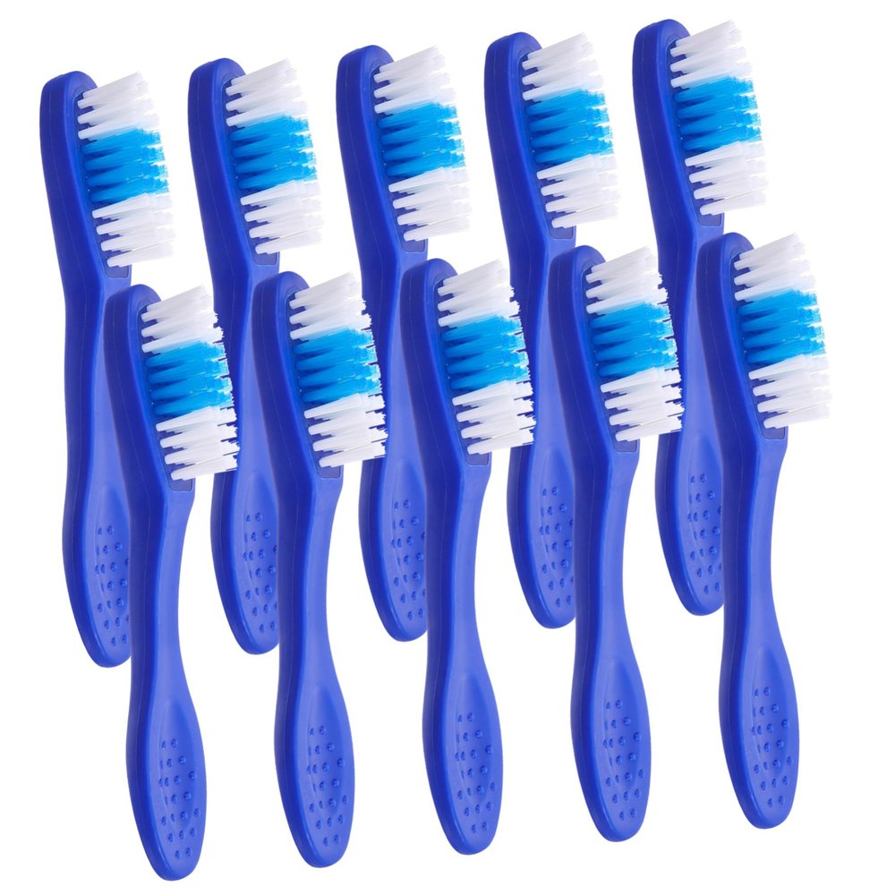 Anneome Mini Travel Toothbrushes 10pcs Soft Bristle Sturdy Oral Cleaning Brushes for Rehabilitation Centres and Detention Facilities