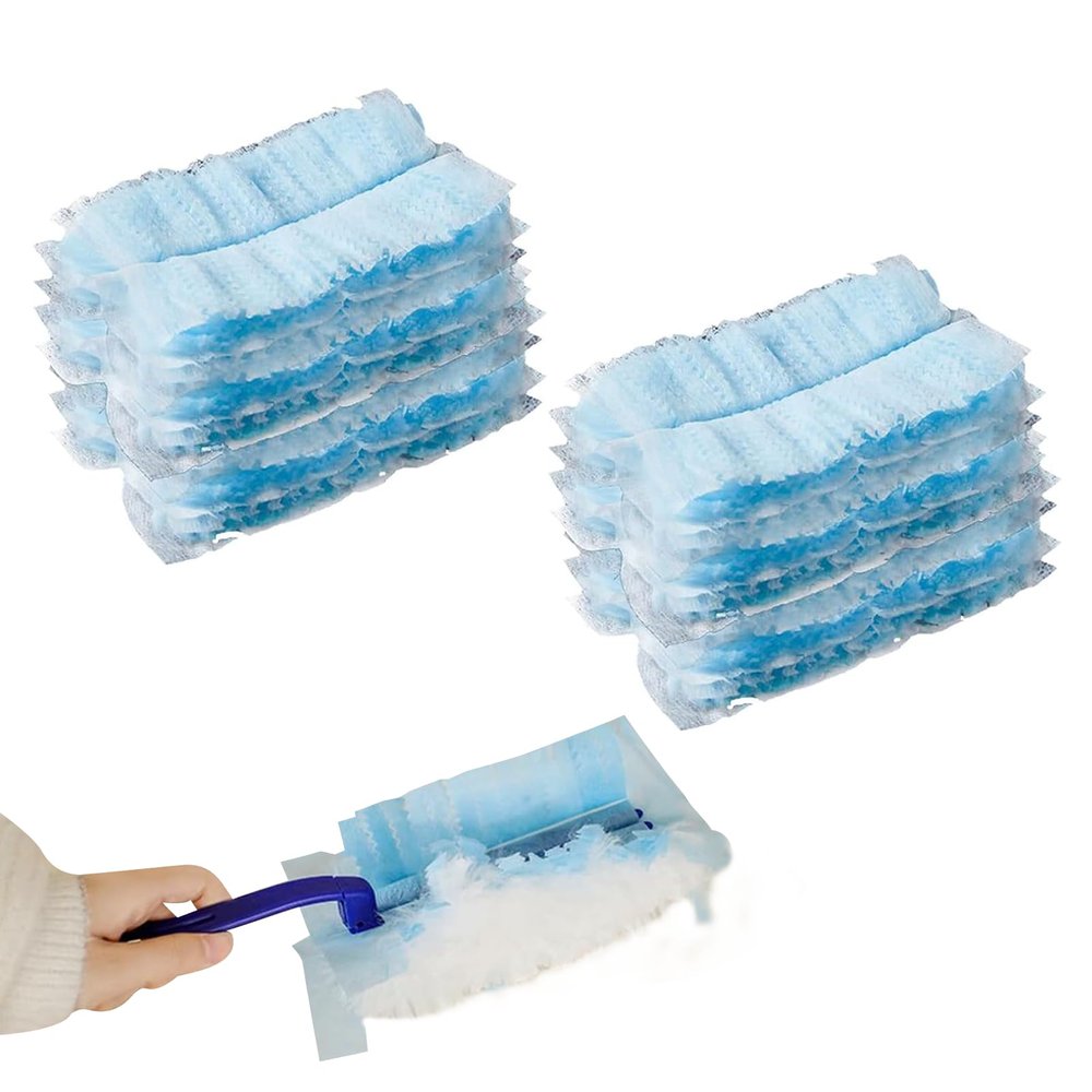 10Pack Disposable Dusters Refills, Fluffy Dusters Refills Magic Duster Static Duster Electrostatic Duster Dust Magnet Refills Strong Electrostatic Dust Removal for Home & Car Cleaning