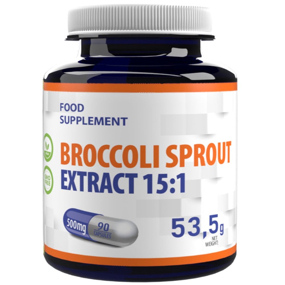 Hepatica Broccoli Sprout Extract 7,500mg | 15:1 Extract (500mg) | 90 Vegan Capsules | Contains Activated Sulforaphane | High Strength Antioxidant & Detox Support | 3rd Party Lab Tested