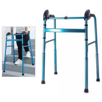 Wzmazingly Walking Frame For Seniors Stabilize, Stair Climbing Aid, Lightweight Foldable Aluminum Stair Walker For Elderly & Disabled, Load Capacity 180kg