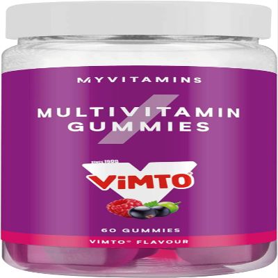 MyProtein Vimto Flavored Multivitamin Gummies - 60 Count, Daily Supplement, Essential Nutrients, Immune Support, and Energy Boost, Vitamin C, D, B6 and Natural Juice Concentration