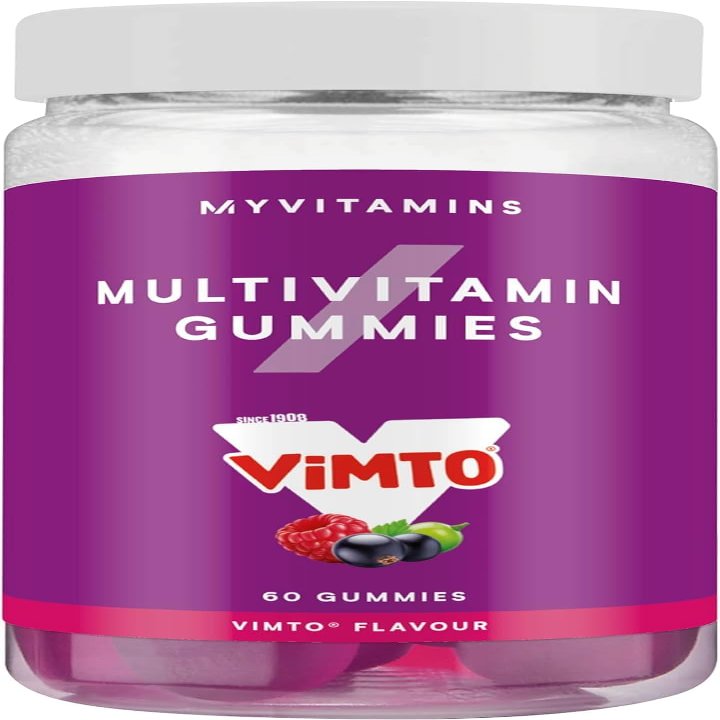 MyProtein Vimto Flavored Multivitamin Gummies - 60 Count, Daily Supplement, Essential Nutrients, Immune Support, and Energy Boost, Vitamin C, D, B6 and Natural Juice Concentration