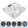 White Marble Rose Gold Digital Bathroom Scale Print Body Scales Weighing Scales For Home Women Men Gift view 3