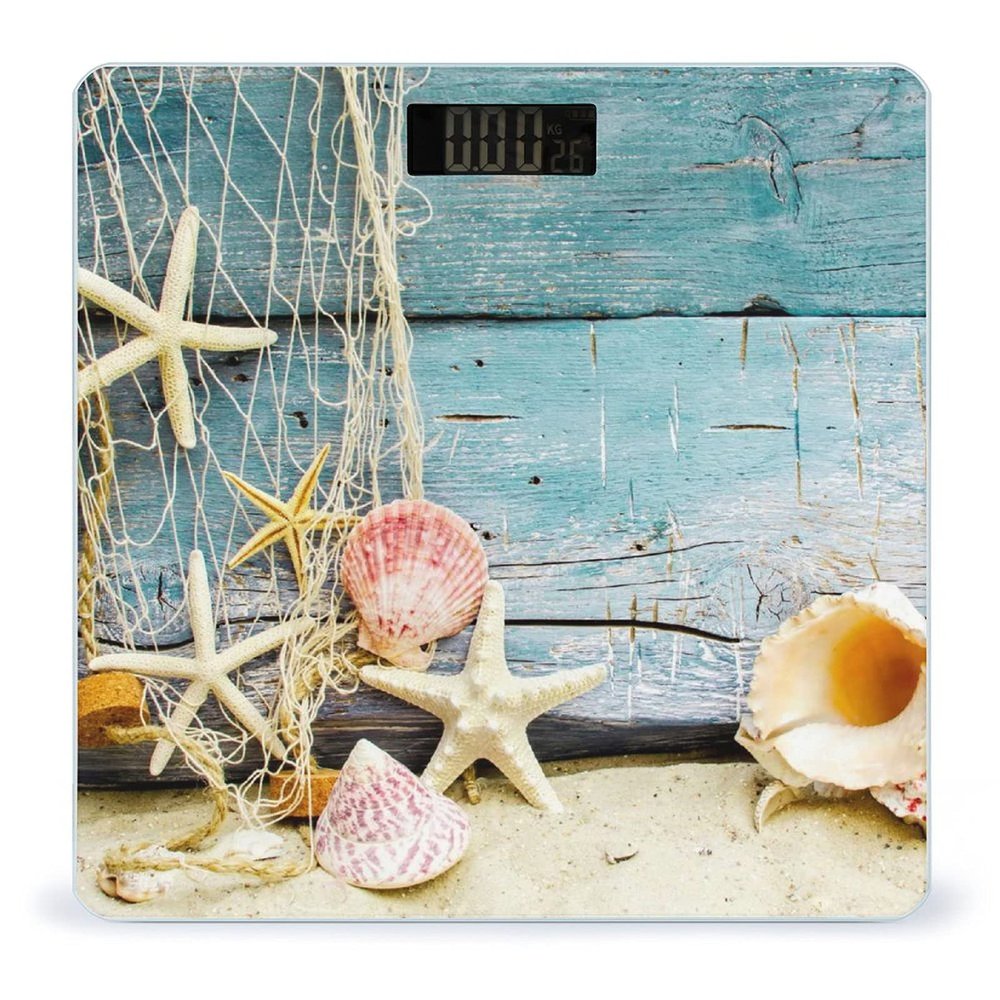 Beach Seashell Starfish Digital Bathroom Scale Print Body Scales Weighing Scales For Home Women Men Gift