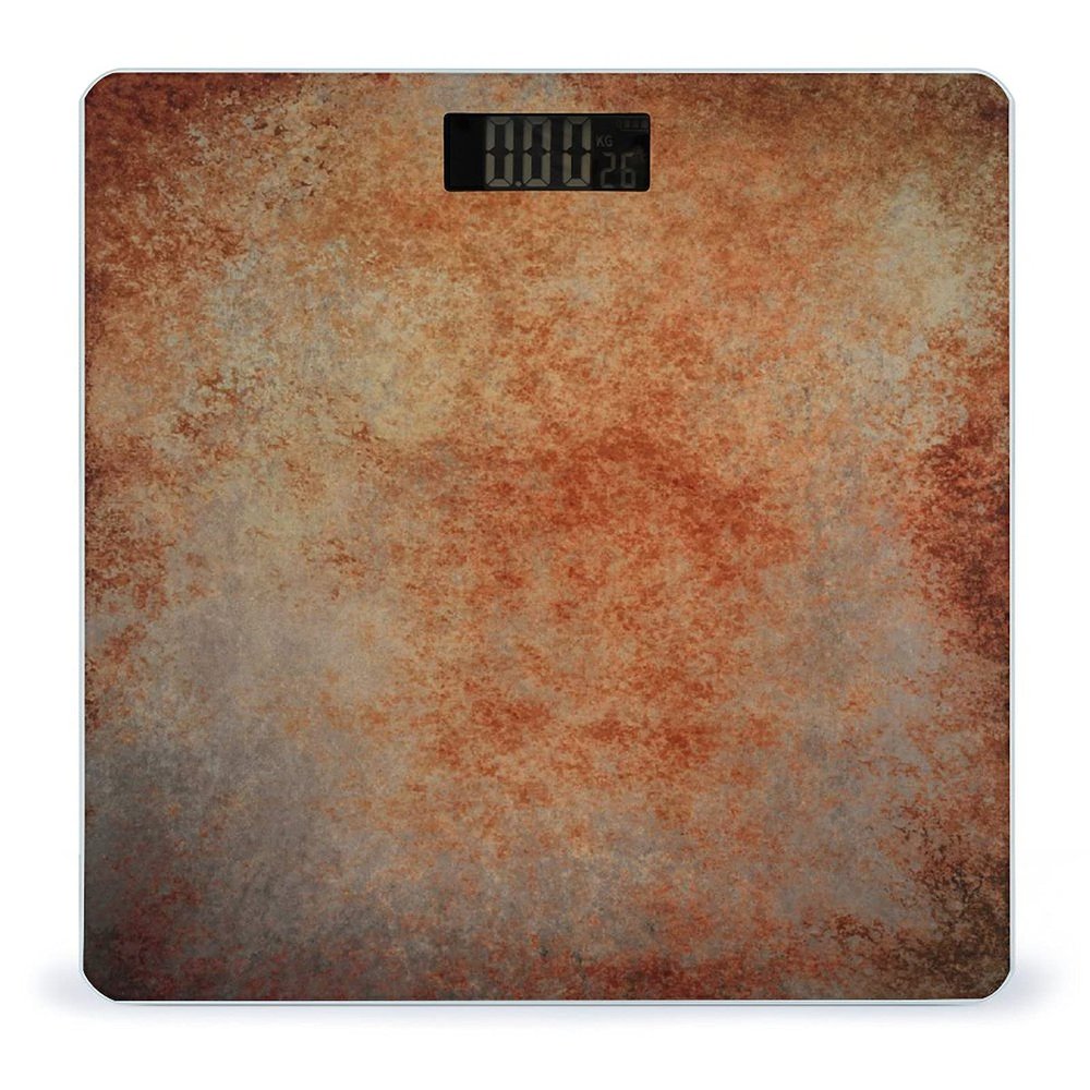 Abstract Brown Rust Color Digital Bathroom Scale Print Body Scales Weighing Scales For Home Women Men Gift
