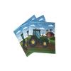 40Pcs Tractor Farm Dessert Napkins Car Locomotive Lunch Dinner Tableware Disposable Paper Napkin Set for Train Railway Birthday Baby Shower Party Supplies Decoration(6.5in) view 1