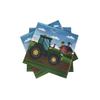 40Pcs Tractor Farm Dessert Napkins Car Locomotive Lunch Dinner Tableware Disposable Paper Napkin Set for Train Railway Birthday Baby Shower Party Supplies Decoration(6.5in) view 3