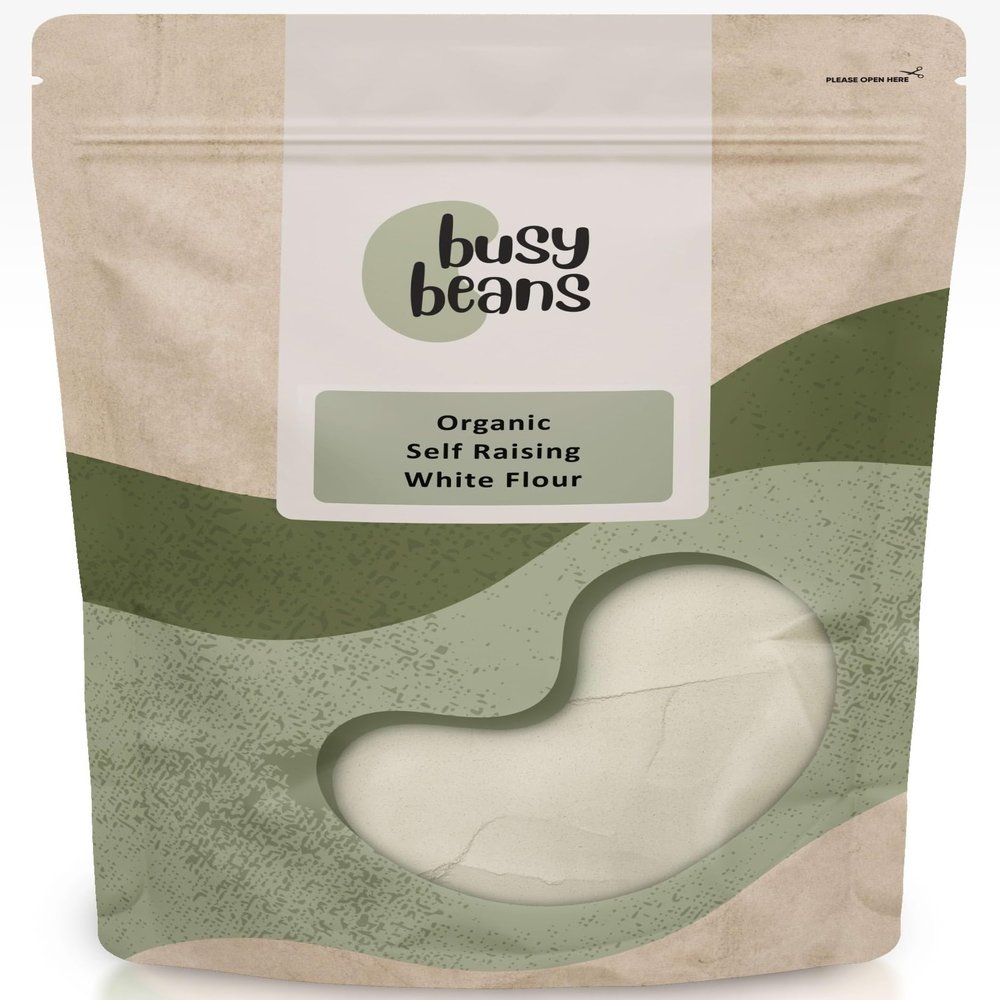 Organic Self Raising White Flour | by Busy Beans Organic (1kg)