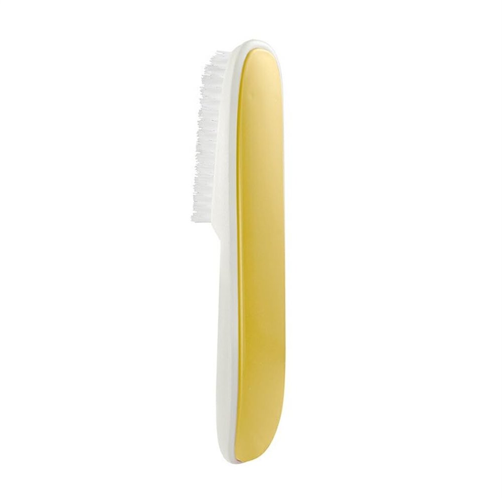 dijiusidy Shoes Cleaning Brush Portable Washable Handheld Colorful Household Shoe Boot Clothes Floor PBT Brushes, Yellow
