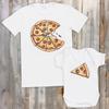 Pizza & Pizza Slice Matching Set - Create Your Own Personalised Set - (Sold Separately) White view 3