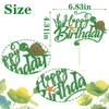 Qertesl Sea Turtle Cake Topper -Happy Birthday Cake Decorations, Marine Animal Creatures Themed Baby Shower Cake Decoration,Boys Girls Birthday Party Decoration Supplies view 4