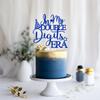 Jenrtvis In My Double Digits Era Birthday Cake Topper, 10th Birthday Decoration, Blue Glitter, 5.9 x 4.4 inches, Food-Grade Paper, Premium Quality Guarantee view 3