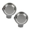 2Pcs Stainless Steel Weighing pan Scale Boat Weighing Plate Food Scale Grams Food Tray Scale Diamond Scale Electronic Balance Scale pan Mechanic Tools Kitchen Scale Tray Gold Metal/51 view 1