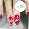 3pcs Wear Manicure Nail Art Charm Finger Nail Rings Fingernail Rings for Women Finger Rings for Women Nail Rings for Acrylic Nails Fingernail Rings Tips Metal Miss Zircon Jewelry/83 view 3