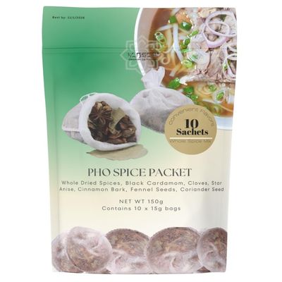 KLDSCP Pho Spice Seasoning Packs, Pho Spice For Soup Base Preparation, Beef Soup Stock | Comes with Pho Spice Filter Sachet (10 Individual Packages)