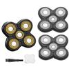 3PCS Universal 5 Blades Head shaver replacement heads Compatible with Freedom Gold shaver and mainstream shaver brands, Head Shaver Replacement blades view 1