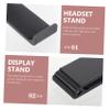 4sets Metal Headphone Stand Metal Clothes Hanger Wall Mount Clothes Rack Jewelry Hooks Metal Stand Headset Rack Headset Hanger Hook for Headphone Headset Bracket Headphone Rack/5 (Color : Black, Siz view 4