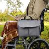 JKJZSALJ Wheelchair Side Storage Bag - Wheelchair Armrest Accessories Organizers Pouch With 3 Compartments For, Mobility Scooters, Rollators,Black view 2
