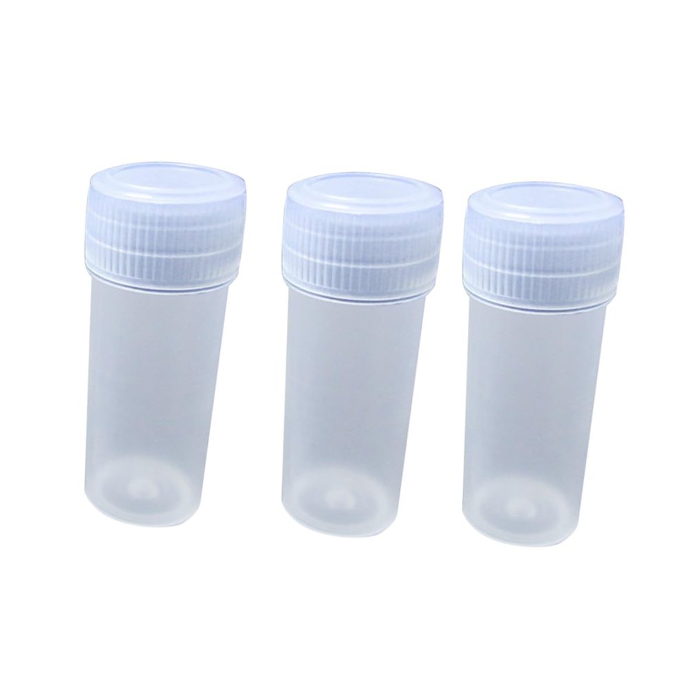 100pcs Storage Bottles Powder Container Clear Vase Durable Containers Bolas De Travel Liquid Container Shampoo Travel Container Screw Caps Empty Cosmetic Tubes with Caps Solid/32