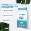 Health4All Zinc 50mg 180 Tablets 6 Months Supply, with Copper, High Strength Zinc Supplements for Immune Support, Skin, Hair & Nail, Vegan Immunity Supplements for Men & Women | Made in UK view 2