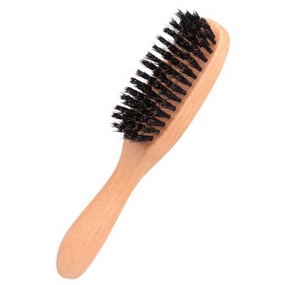 Healeved Wooden Handle Beard Brush Men Beard Care Tool Boar Bristle Portable for Men