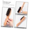 Healeved Wooden Handle Beard Brush Men Beard Care Tool Boar Bristle Portable for Men view 3
